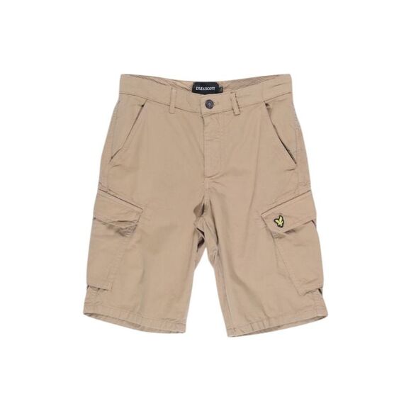 Lyle & Scott Beige Cotton Bermuda Men's Shorts